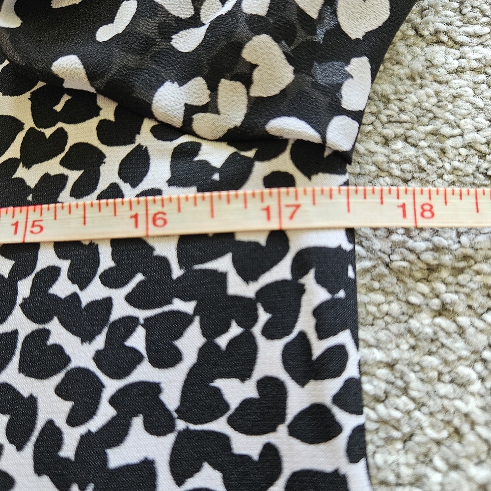 Michael Kors heart print sleeveless dress, small, black - Picture 5 of 8